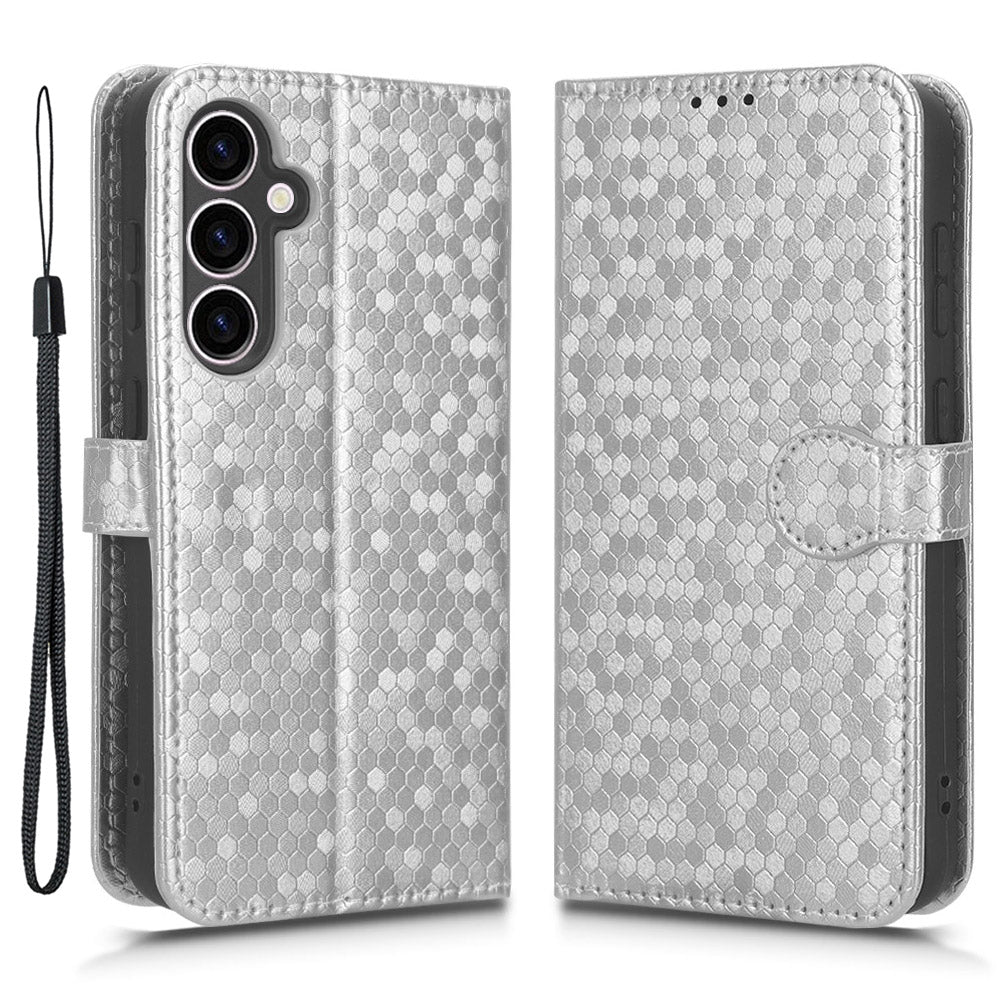 For Samsung Galaxy S23 FE Phone Wallet Case Dot Imprinted Stand PU Leather Cover For Samsung Galaxy S23 FE Phone Wallet Case Dot Imprinted Stand PU Leather Cover